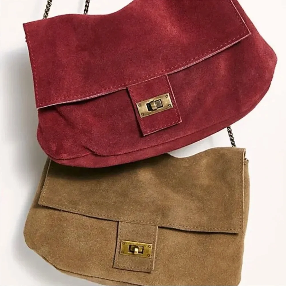 Free People Slouchy Leather Shoulder Bag